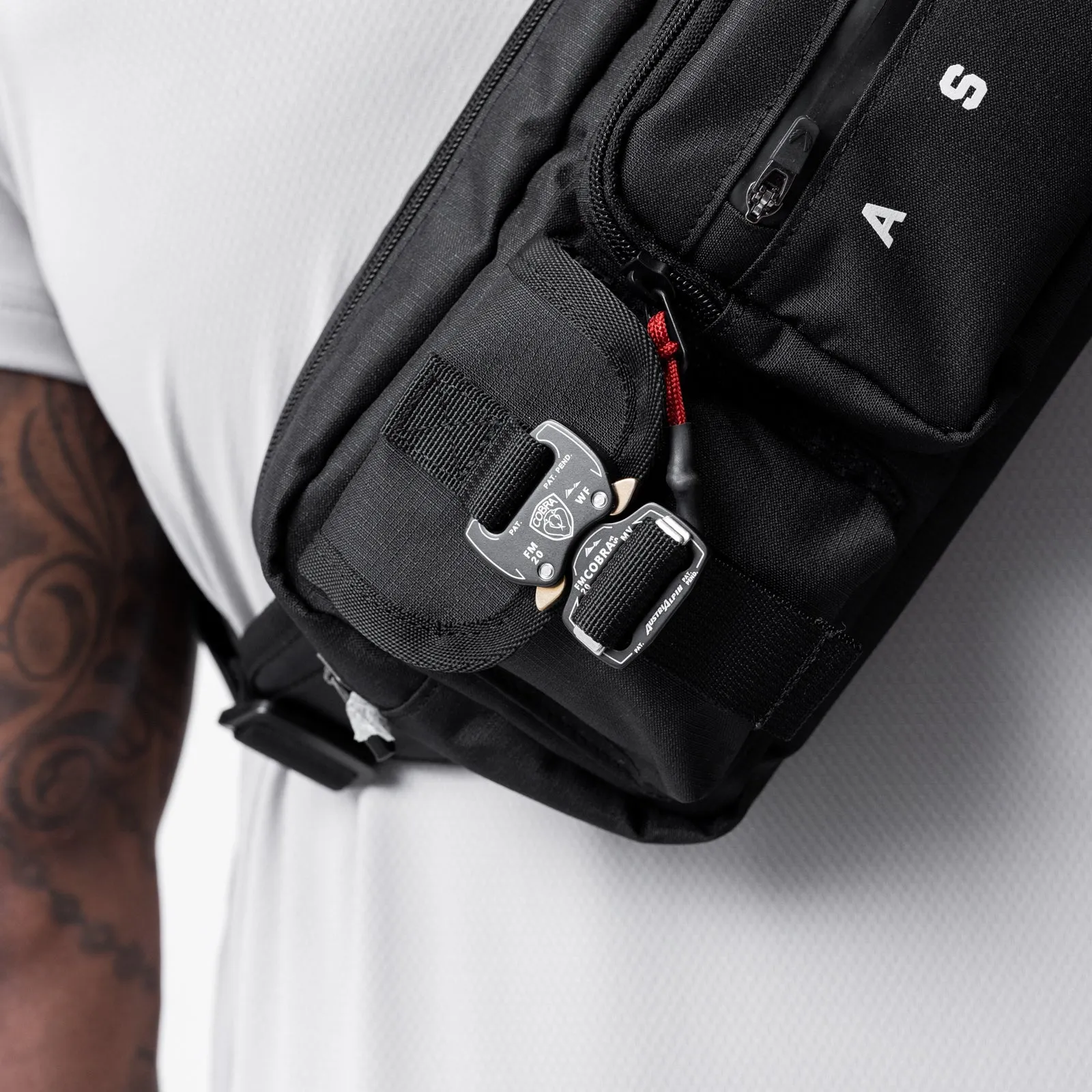 0703. Cordura® Tech Crossbody Pack - Black