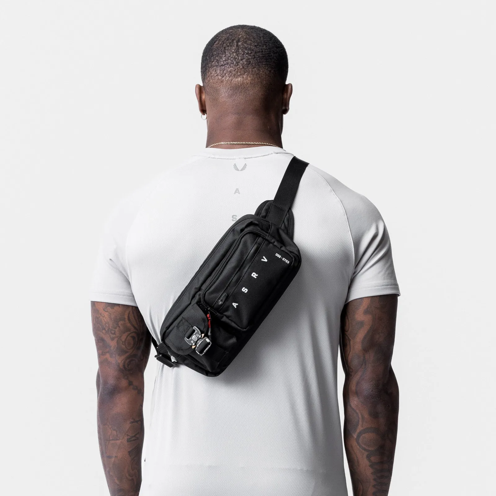 0703. Cordura® Tech Crossbody Pack - Black