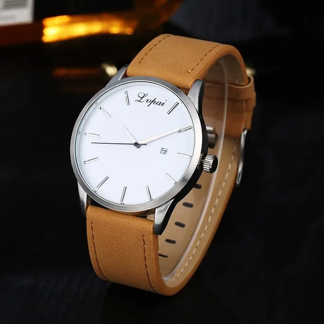 2017 New Lvpai Brand Leather Watch Men Fashion Luxury Women Dress Sport Wristwatch Ladies Dress Business Quartz Watch LP031