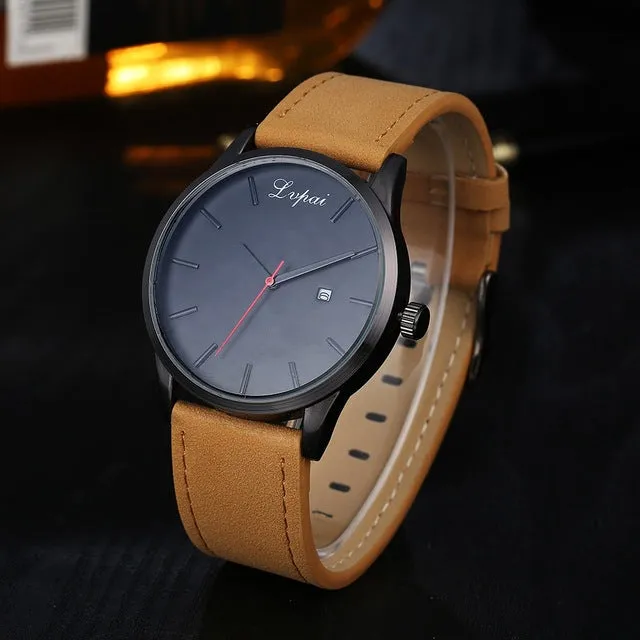 2017 New Lvpai Brand Leather Watch Men Fashion Luxury Women Dress Sport Wristwatch Ladies Dress Business Quartz Watch LP031