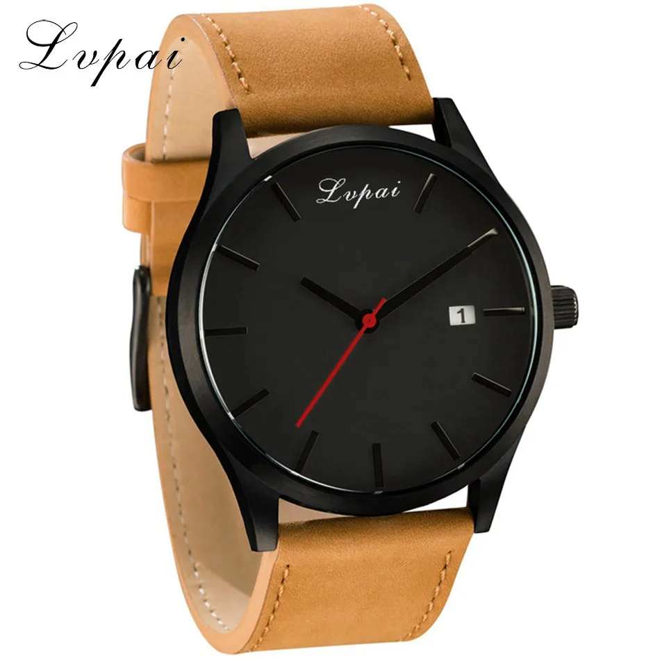 2017 New Lvpai Brand Leather Watch Men Fashion Luxury Women Dress Sport Wristwatch Ladies Dress Business Quartz Watch LP031