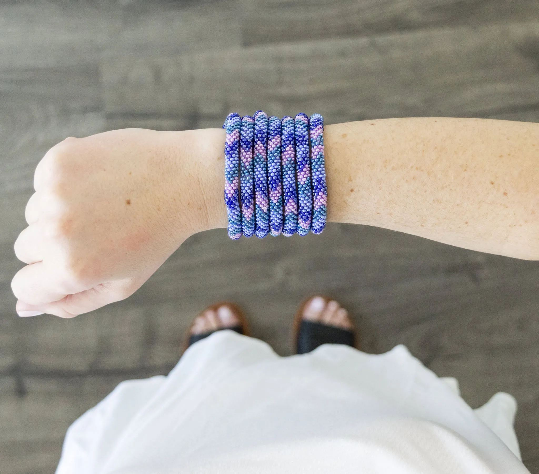 8 inch Roll-On® Bracelet <br> Purple Up