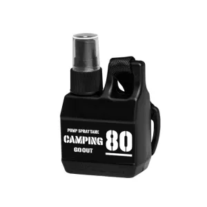 80ml Outdoor Portable Spray Bottle Refillable Camping Alcohol Squeeze Bottle With Buckle(Black)