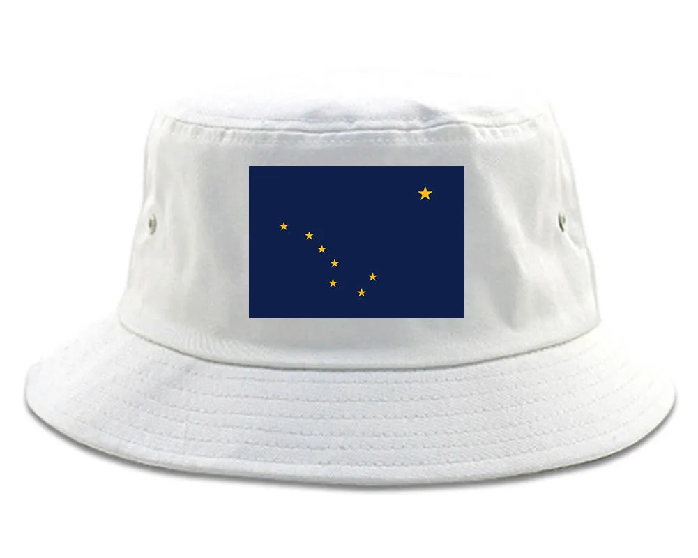 Alaska State Flag AK Chest Mens Bucket Hat