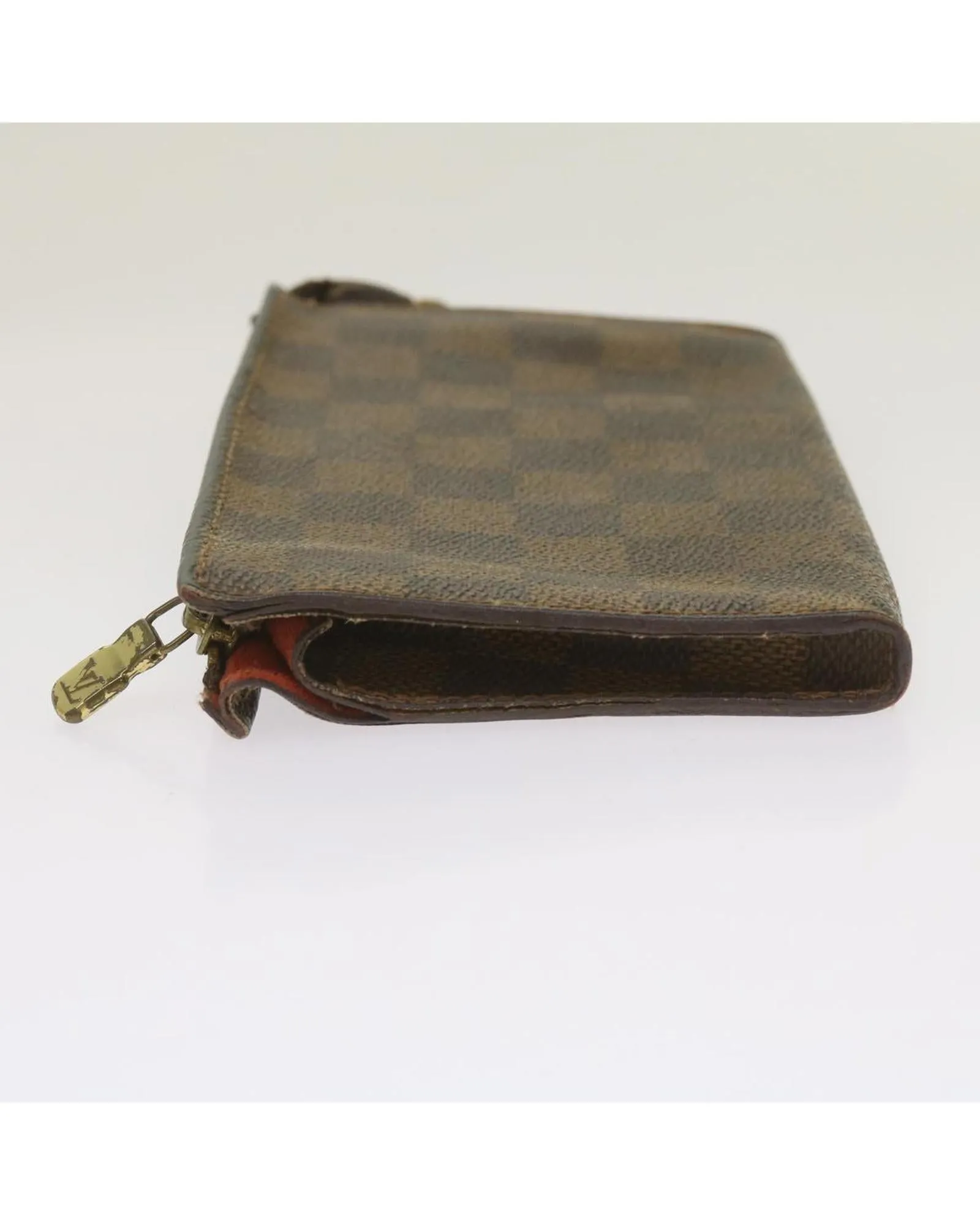 Authentic Damier Ebene Marais Pouch with LV Logo