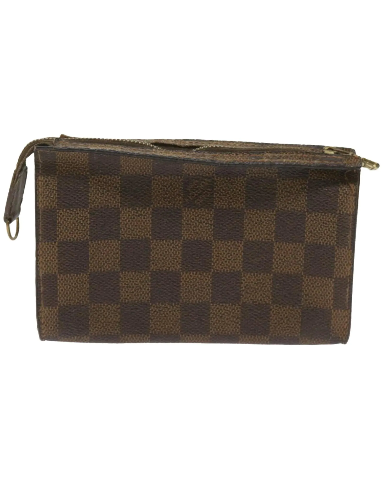 Authentic Damier Ebene Marais Pouch with LV Logo