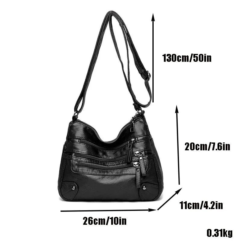 Bags For Women 2023 New Luxury Handbags Many Pocket Big Crossbody Bags Pu Leather High-Capacity Women Bags Designer Handbags