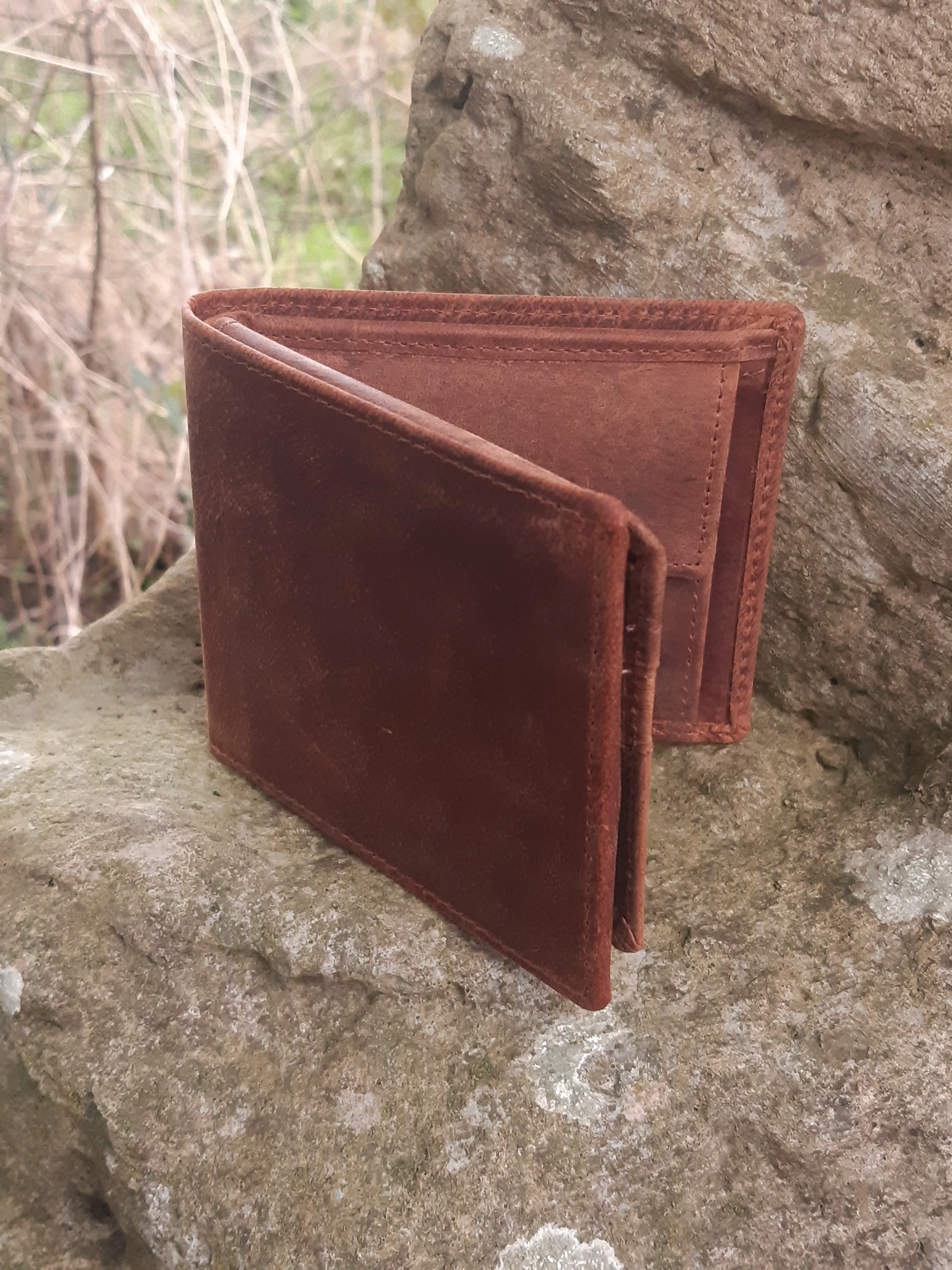 BENJAMIN - Hunter Leather RFID Wallet With Coin Pouch 022