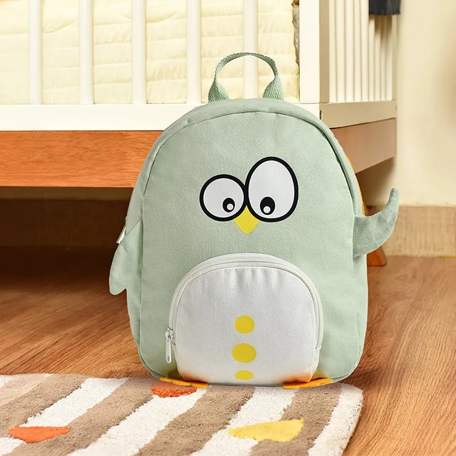 Bloom Green Woven Backpack for Kids