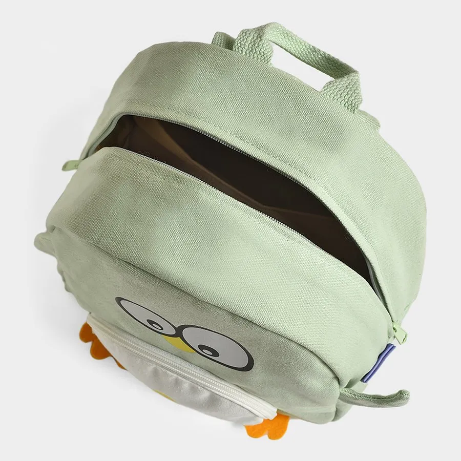 Bloom Green Woven Backpack for Kids