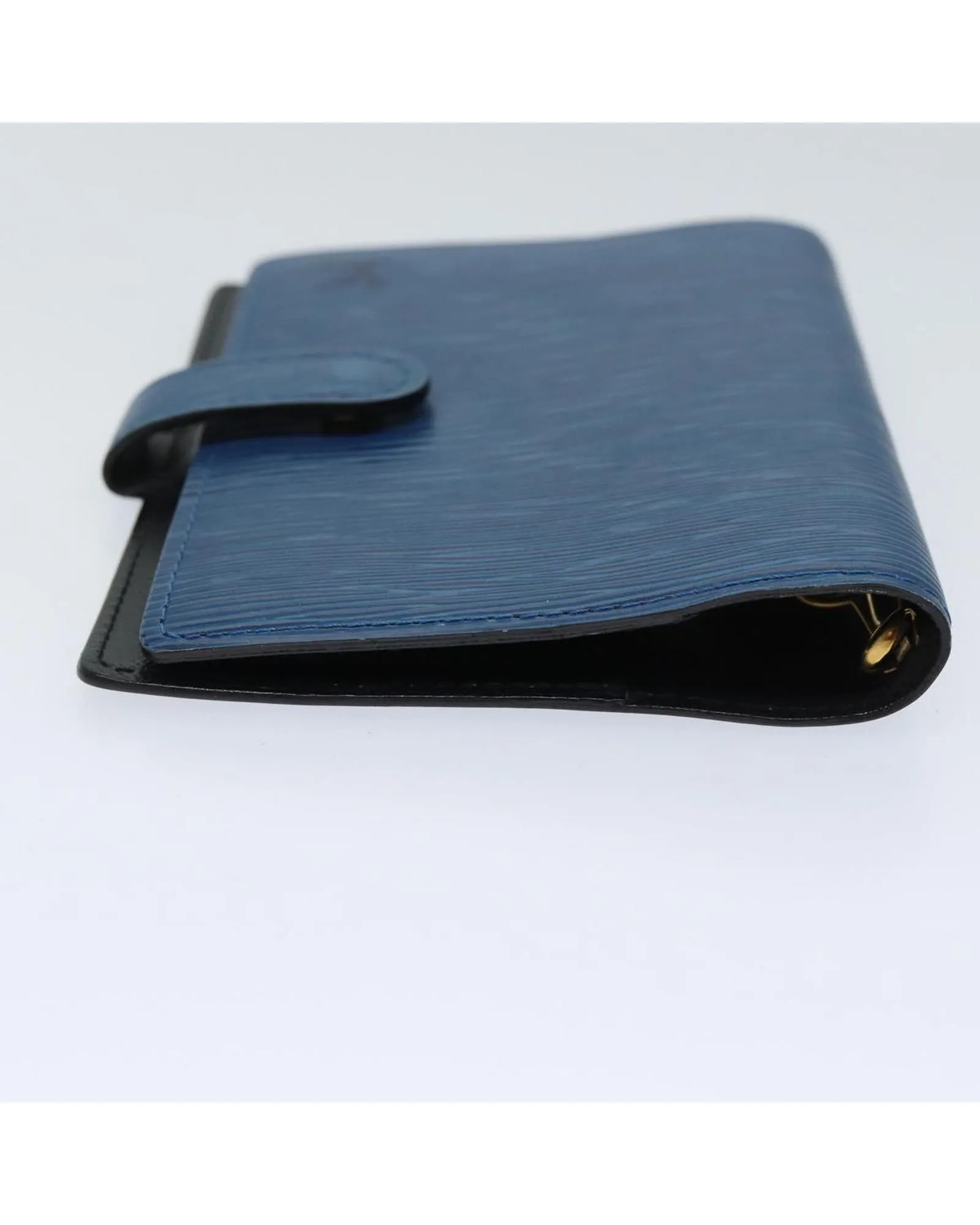 Blue Epi Leather Day Planner Cover with Button Clasp - Authentic LV Auth