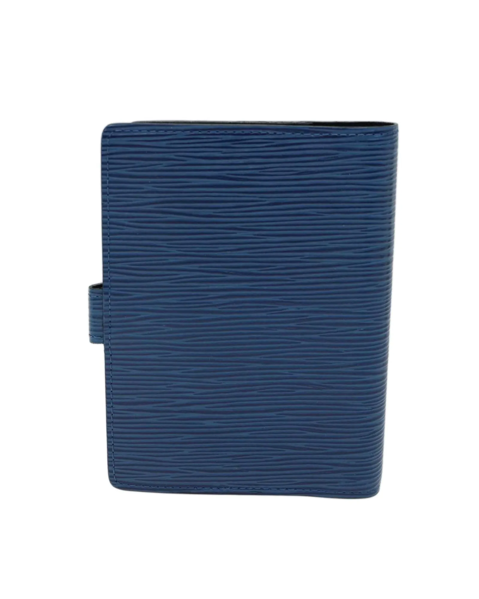 Blue Epi Leather Day Planner Cover with Button Clasp - Authentic LV Auth