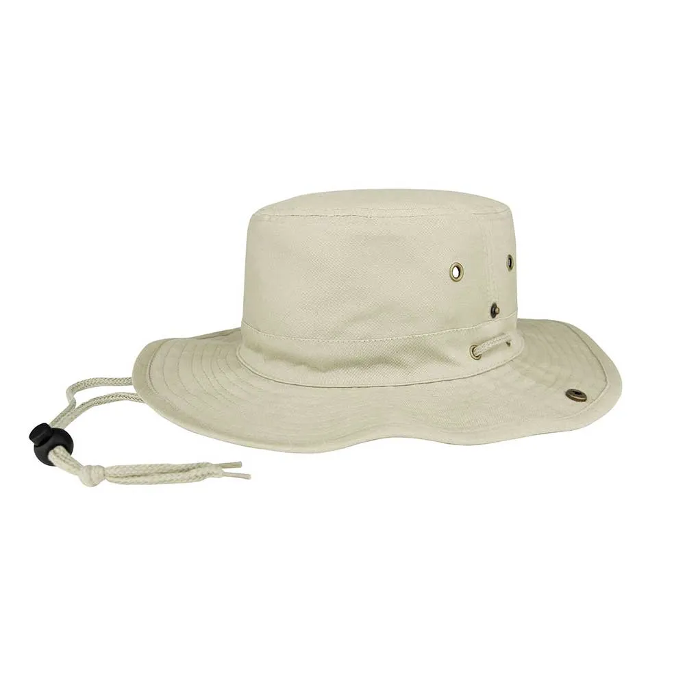 Brushed Twill Aussie Hat