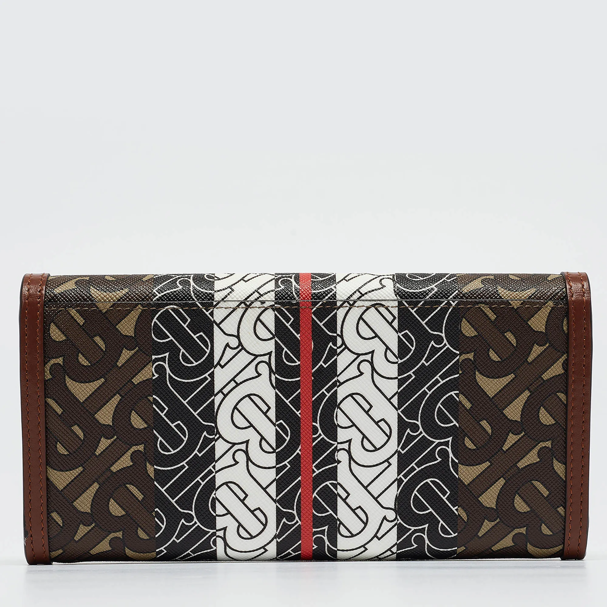 BURBERRY Multicolor TB Print Coated Canvas and Leather Continental Wallet