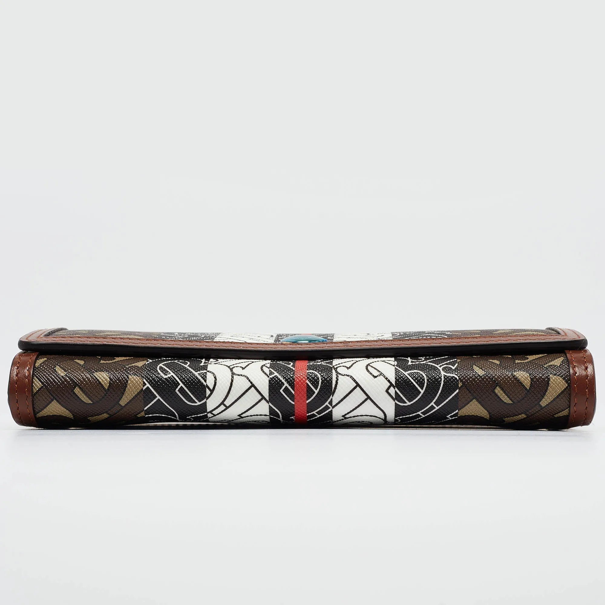 BURBERRY Multicolor TB Print Coated Canvas and Leather Continental Wallet