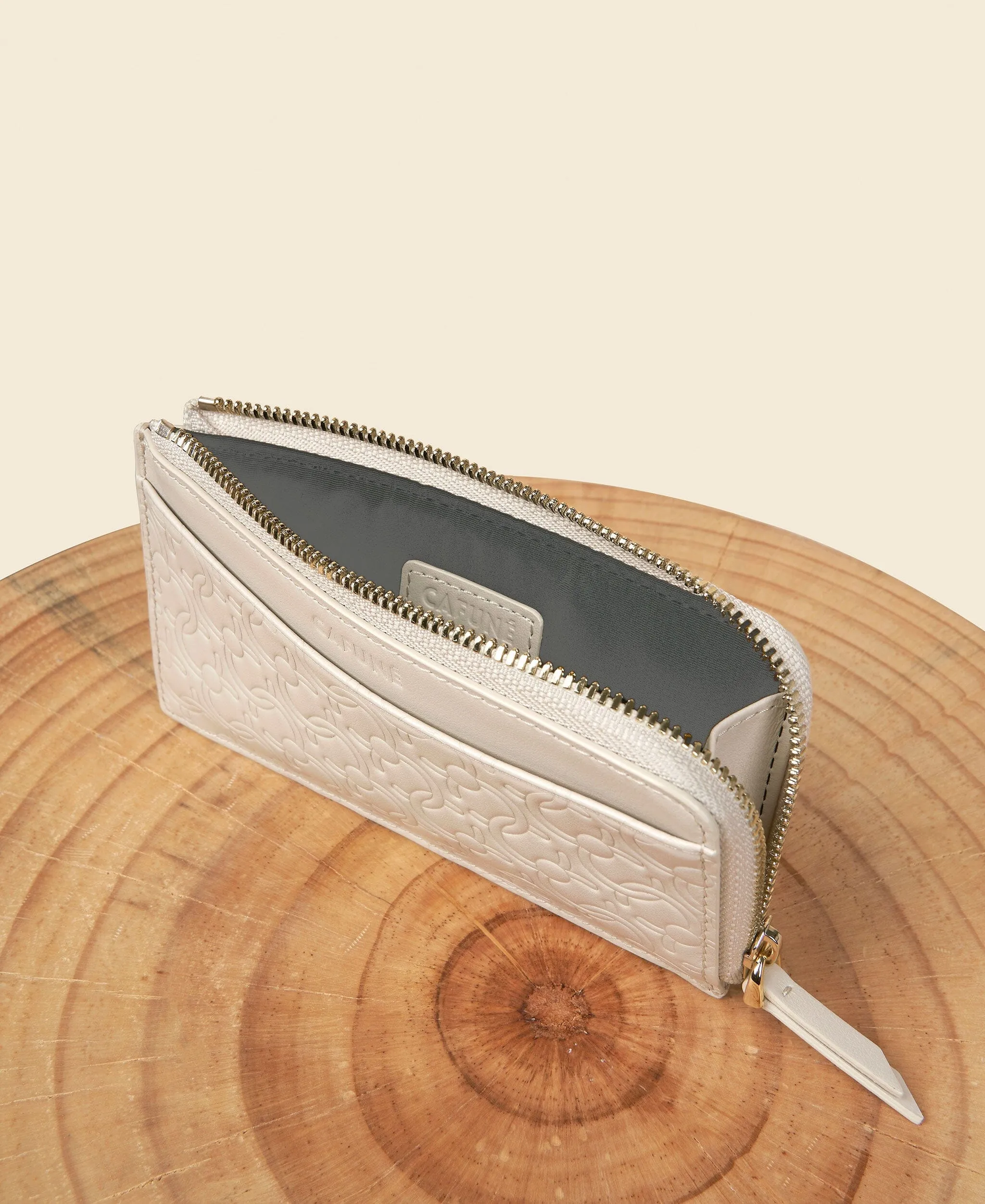 C-Lock L-Zip Cardholder - Mushroom