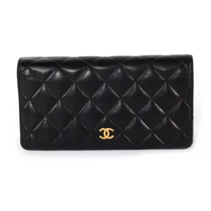 Chanel Quilted CC Long Flap Wallet