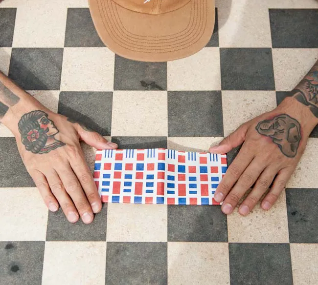 Checkered Wallet