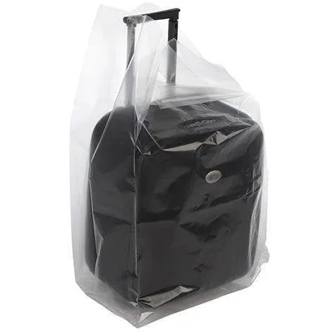 Clear Gusseted Poly Bags. 10 x 8 x 24 x 3 mil