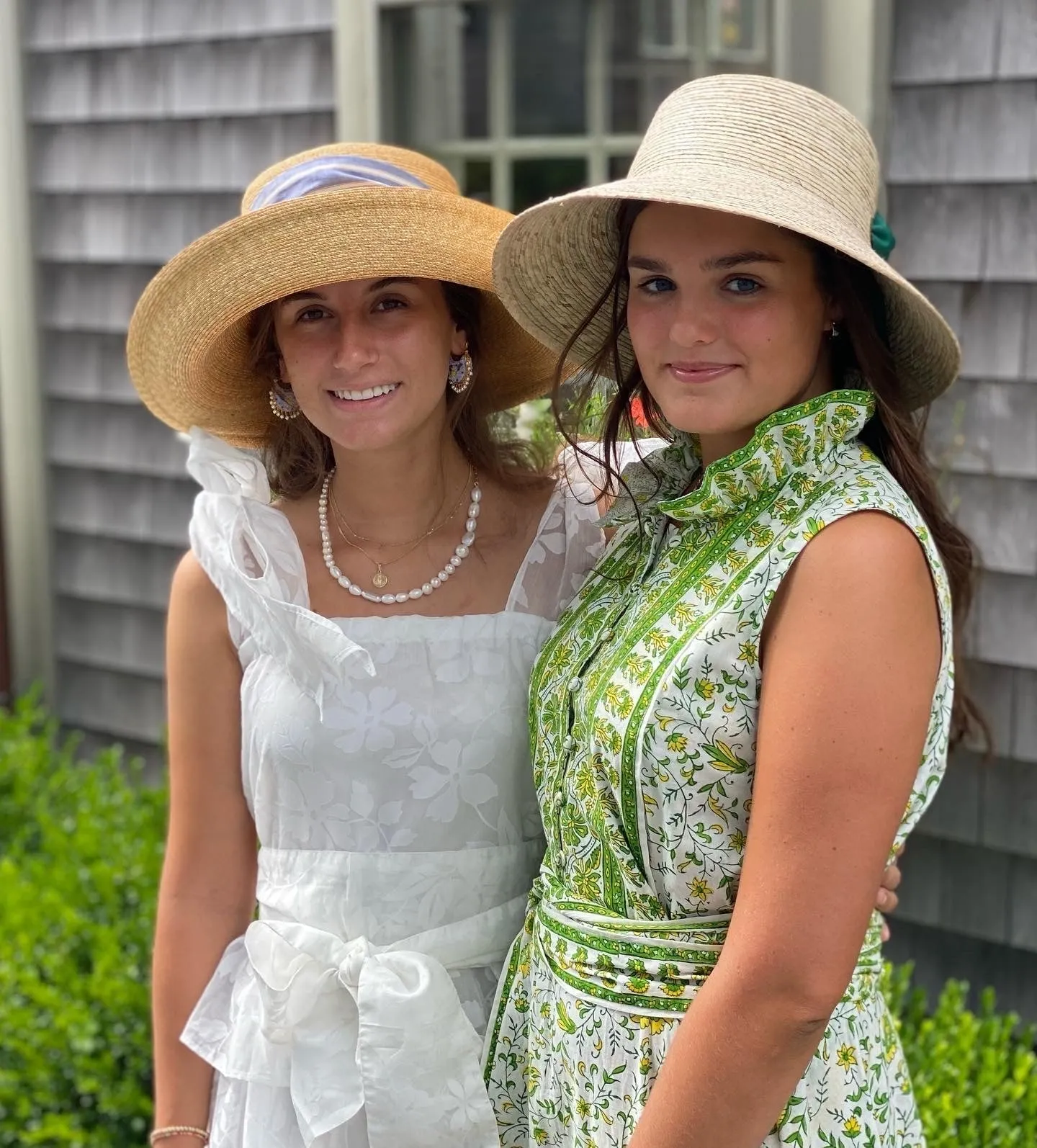 Clematis Bucket Hat - Masters Green Long Grosgrain Ribbon