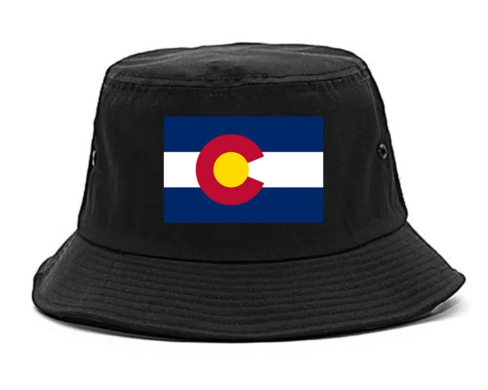 Colorado State Flag CO Chest Mens Bucket Hat