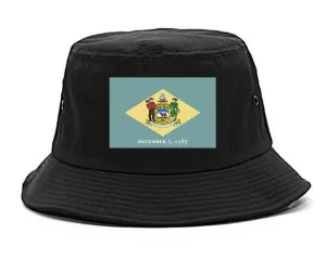 Delaware State Flag DE 1787 Chest Mens Bucket Hat