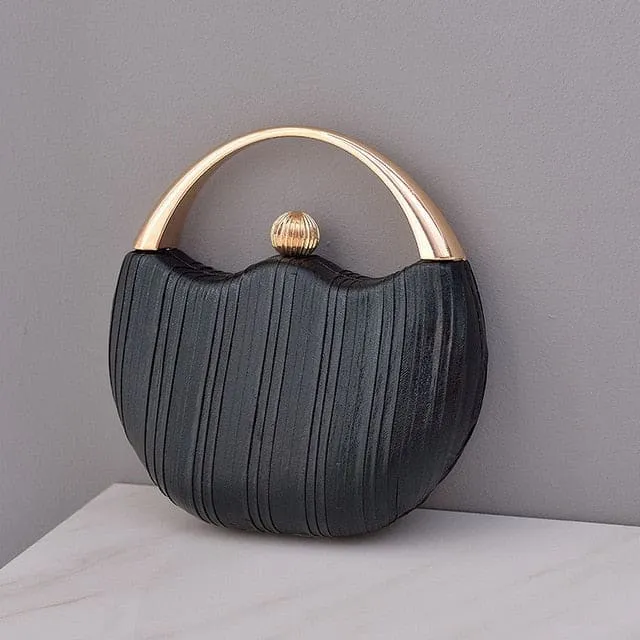 Elegant Round Shoulder Luxury Wedding Women Clutch