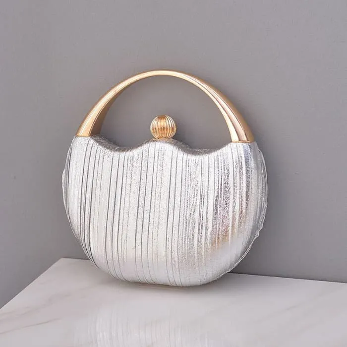 Elegant Round Shoulder Luxury Wedding Women Clutch