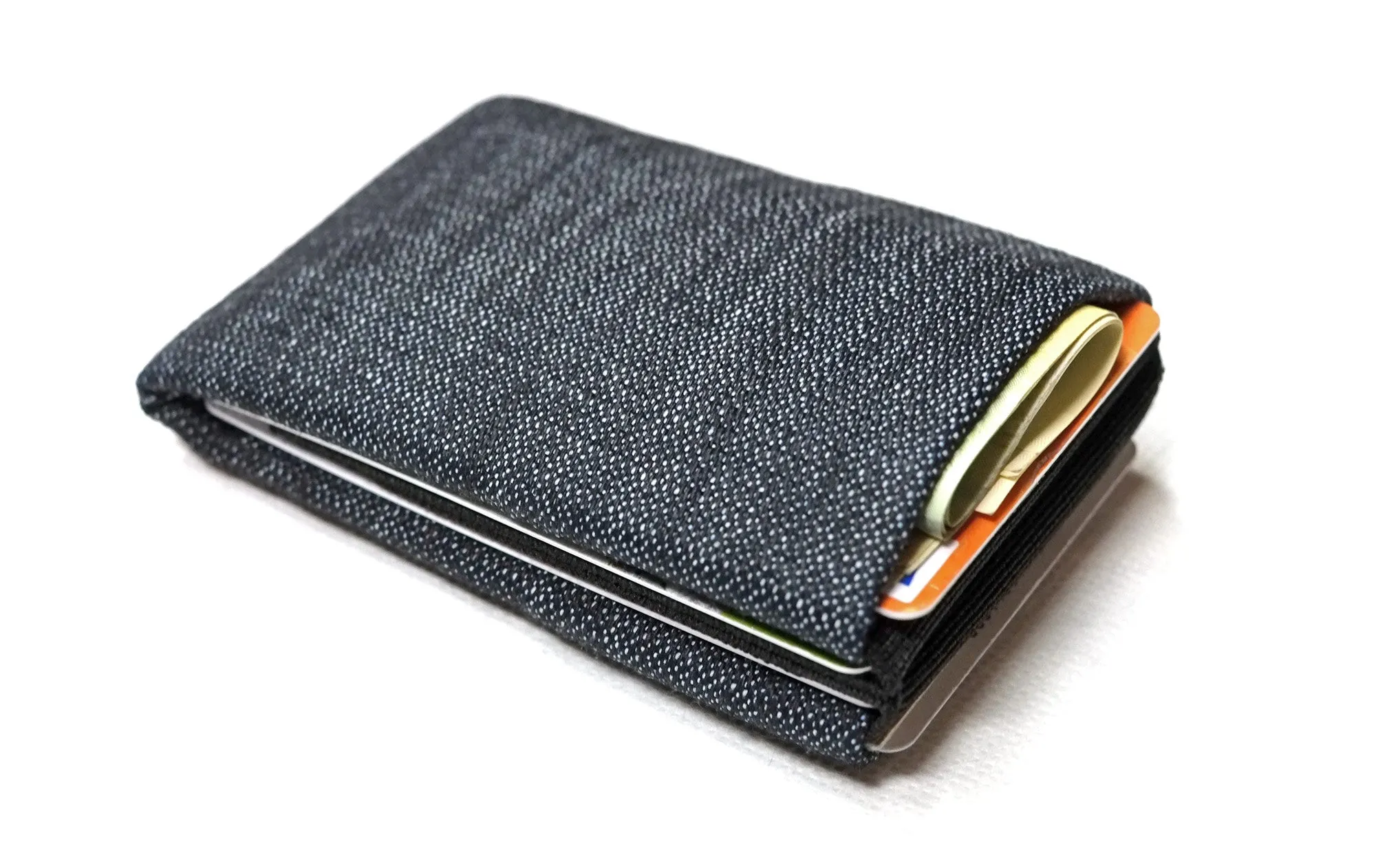 Experience the Perfect Balance of Sustainability and Style with Our Vegan Denim Minimalist Wallets -  NO RFID protection