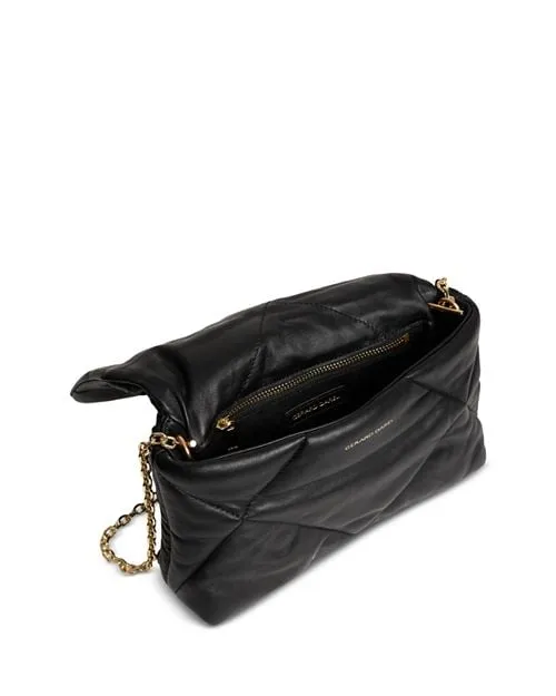 Fanny Gerard Darel Black Leather Crossbody Bag, Black