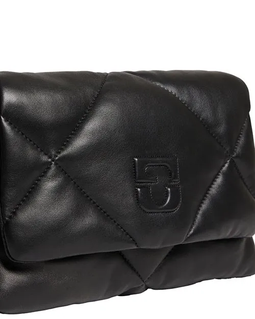 Fanny Gerard Darel Black Leather Crossbody Bag, Black