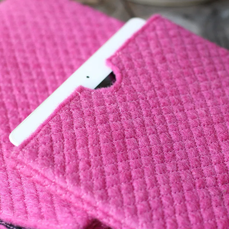 Felt iPad Case Rose Pink