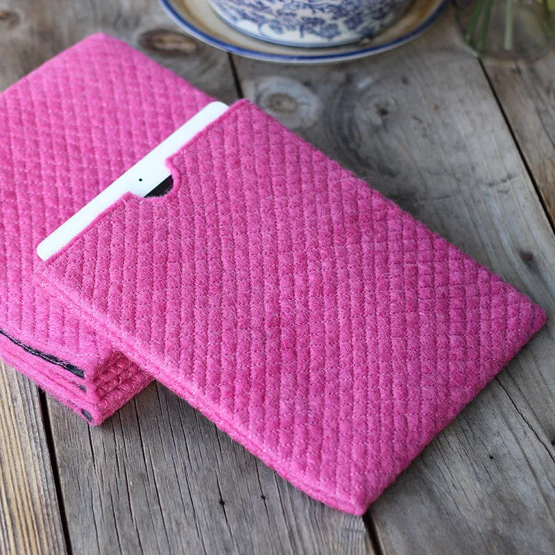 Felt iPad Case Rose Pink