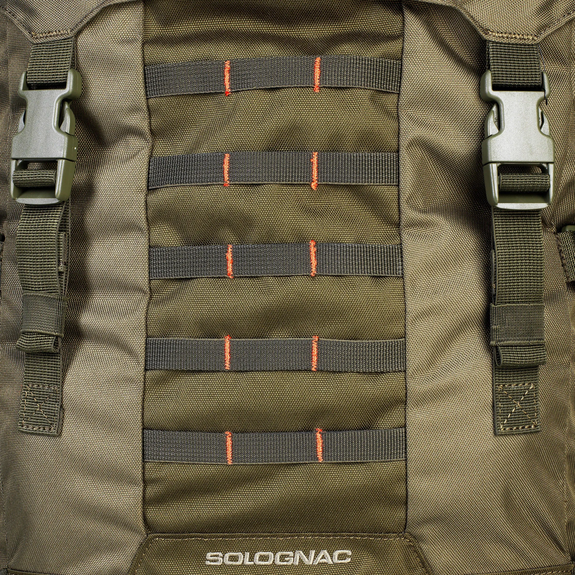 Hunting backpack Solognac 50 l, khaki green/dark khaki