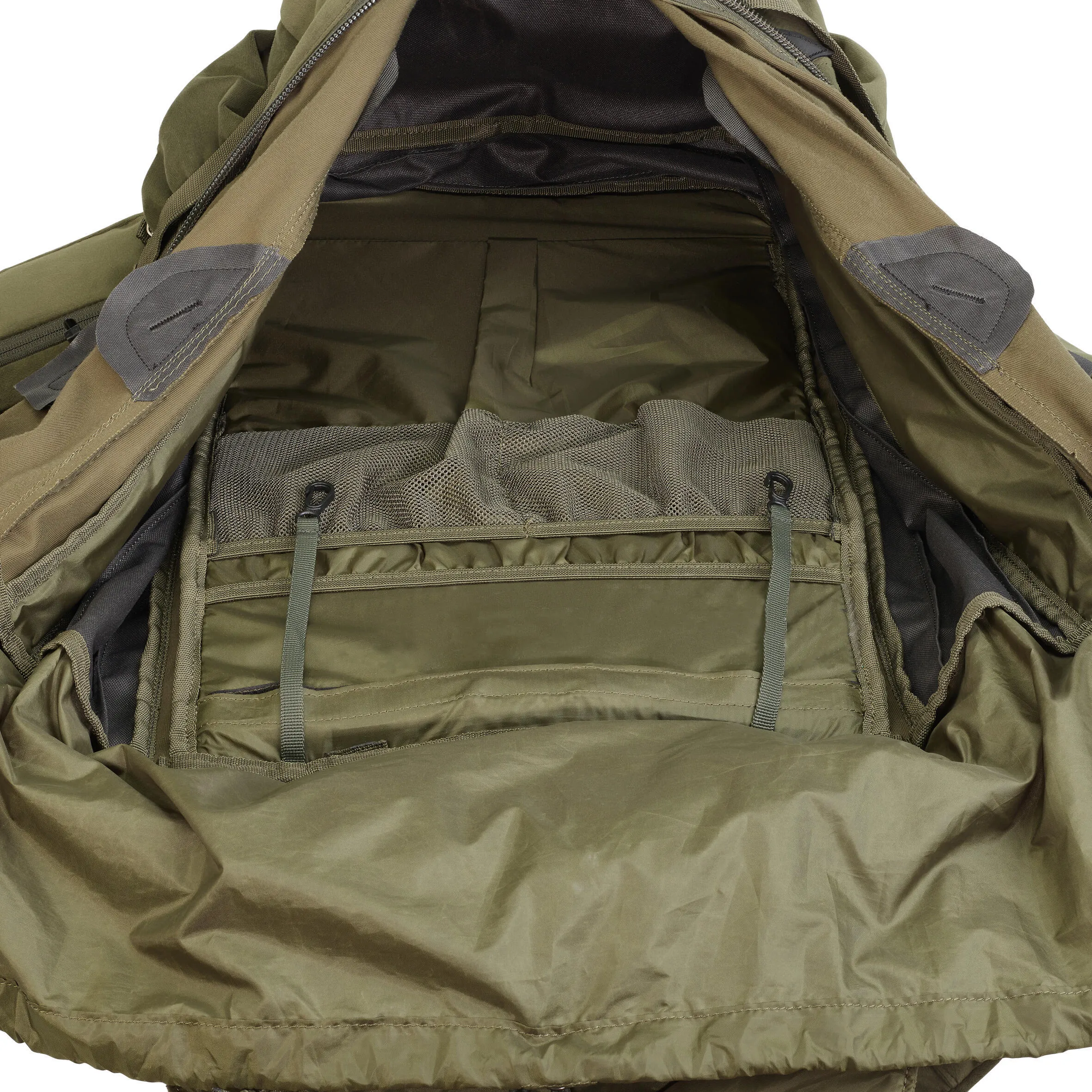 Hunting backpack Solognac 50 l, khaki green/dark khaki