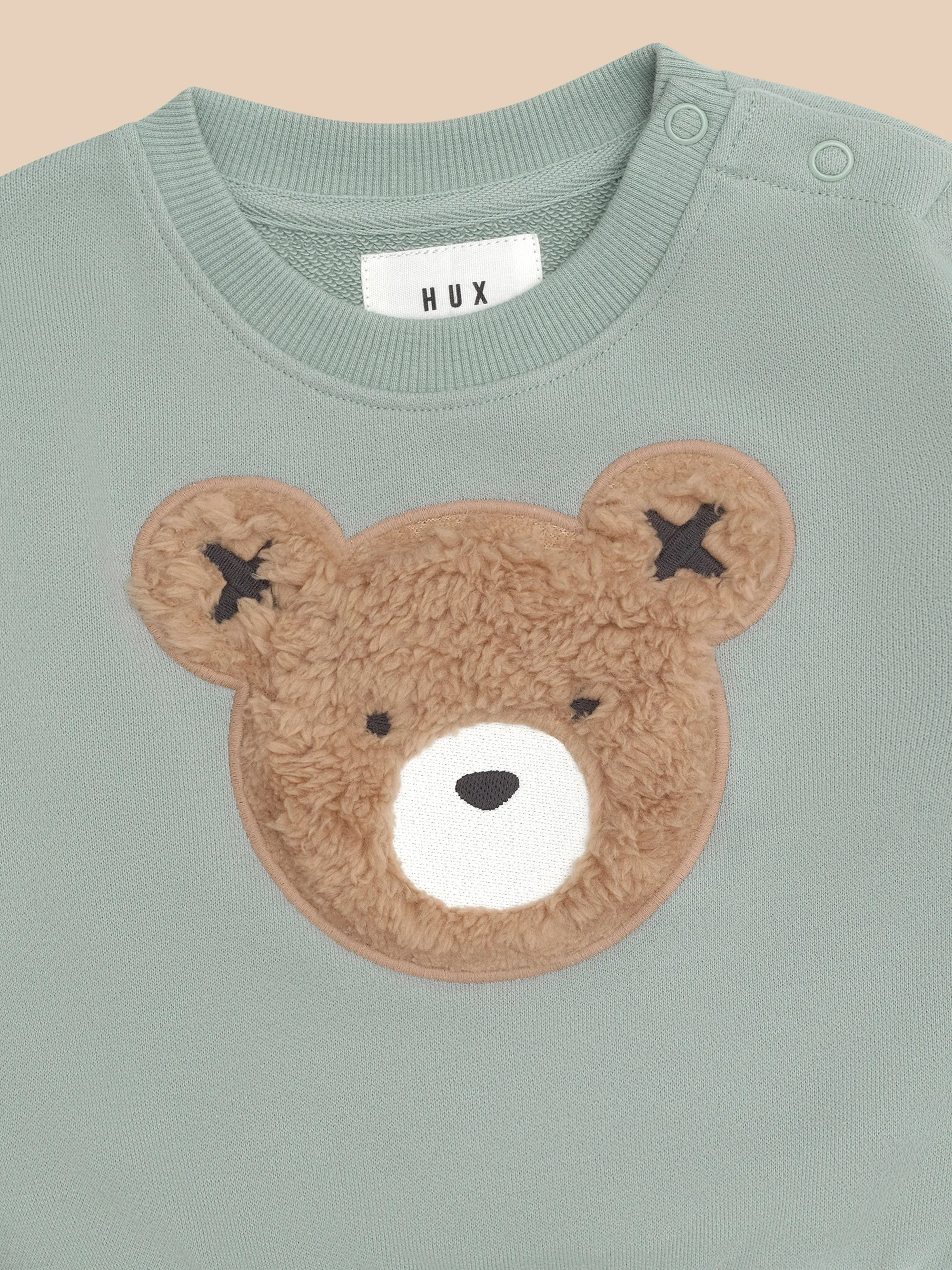 Huxbaby Furry Hux Sweatshirt Mineral Green