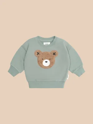 Huxbaby Furry Hux Sweatshirt Mineral Green