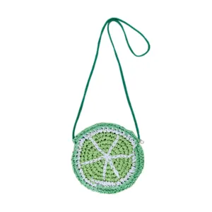 Lime Straw Bag