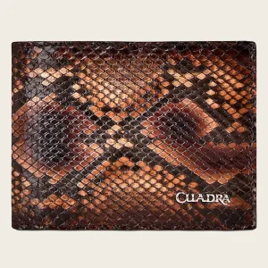 Men's Cuadra Python Wallet Honey Brown