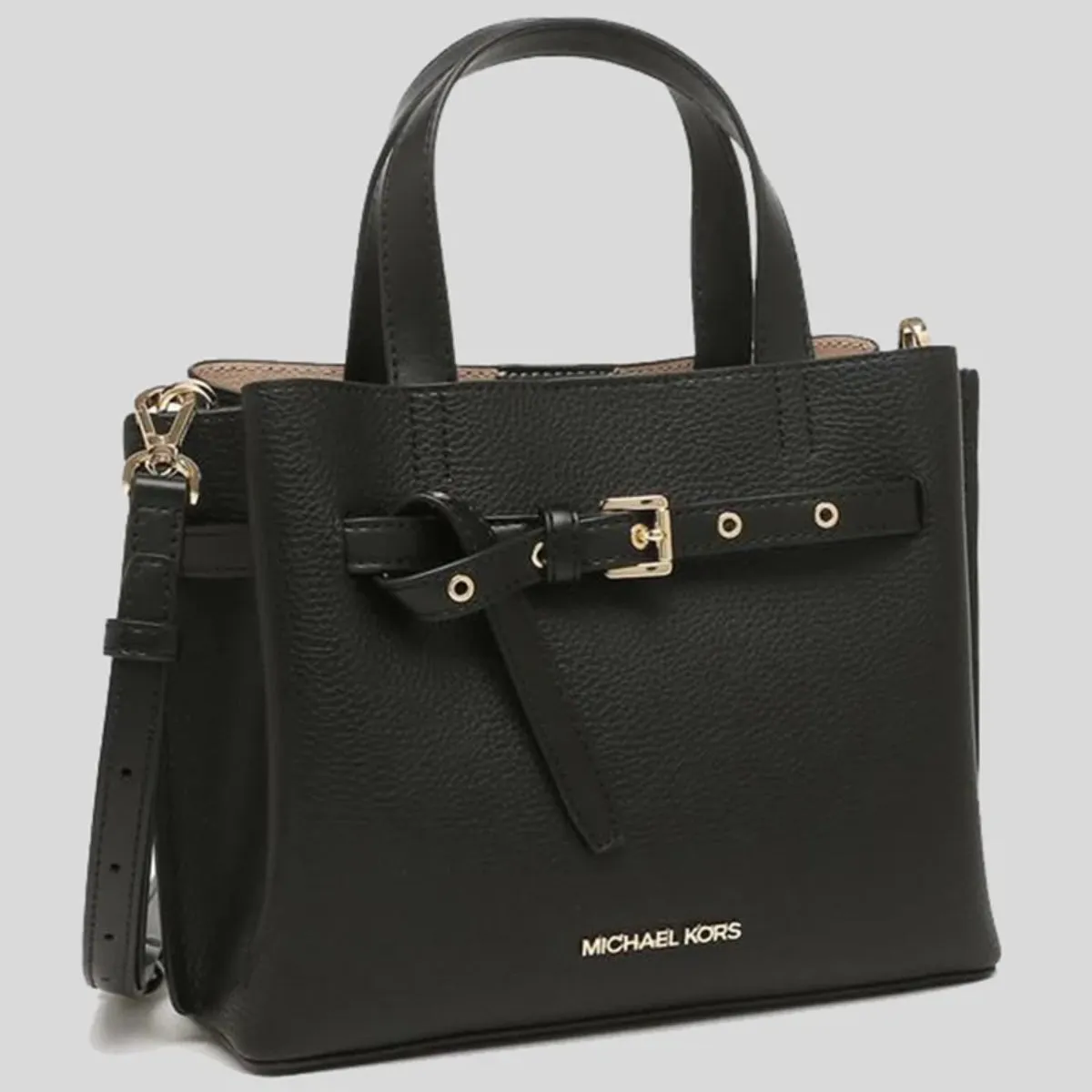 Michael Kors Emilia Small Logo Satchel In Black - 35H0GU5S1B