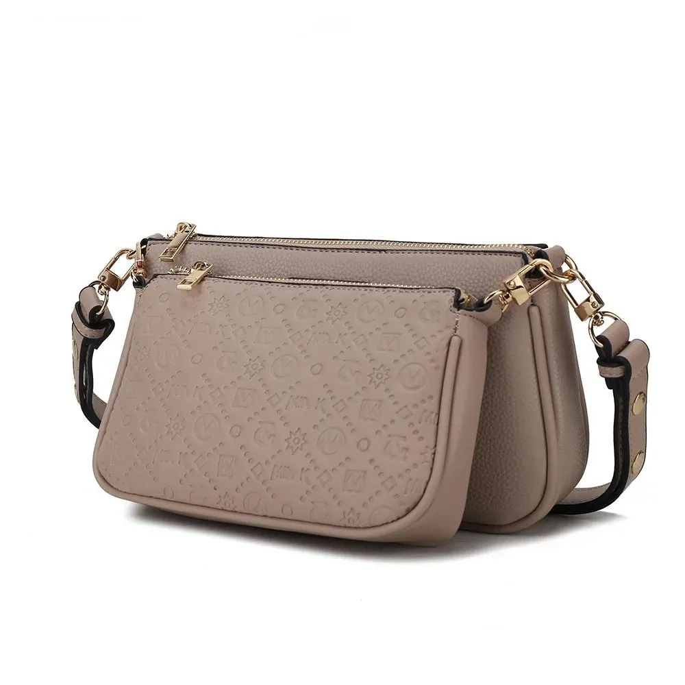 MKF Collection Women's Vegan Leather Dayla Crossbody Bag by Mia K MKF Collection