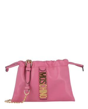 Moschino Drawstring Logo Shoulder Bag