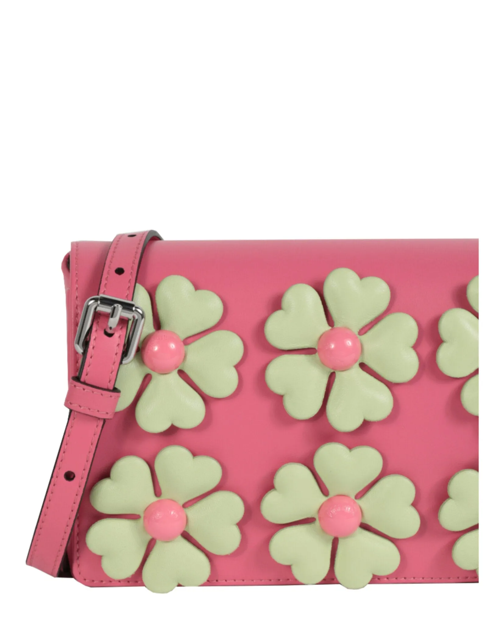 Moschino Floral Applique Shoulder Bag