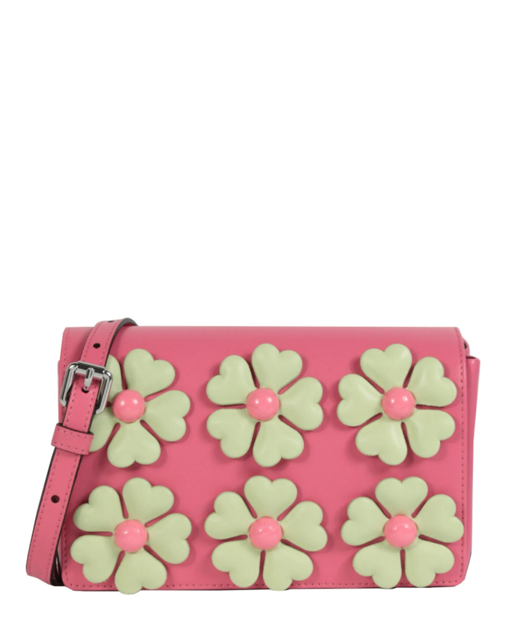 Moschino Floral Applique Shoulder Bag