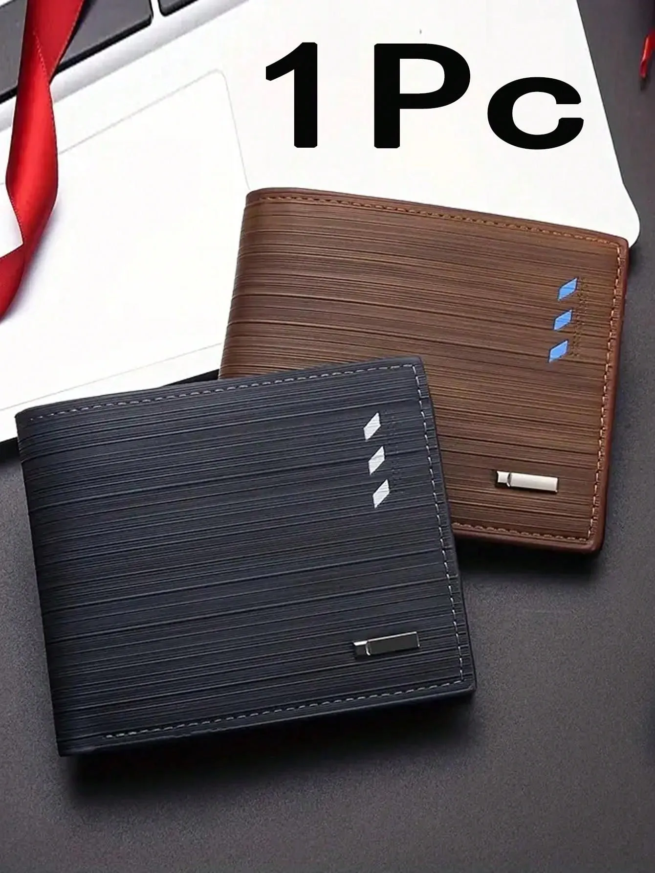 Multi-Card Slot Wallet Men Colorblock Small Wallet Credit Card Small Purse ID Window Bifold,Men's Casual PU Wallet With Card Slots, Zipper Coin Purse, Money Clip,Coin Bag Zipper Men Wallets Mens Wallet Male Money Purses