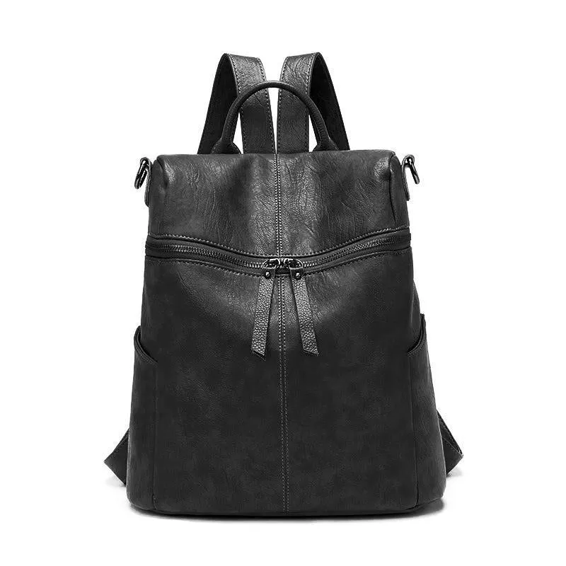 Multifunctional PU backpack for women