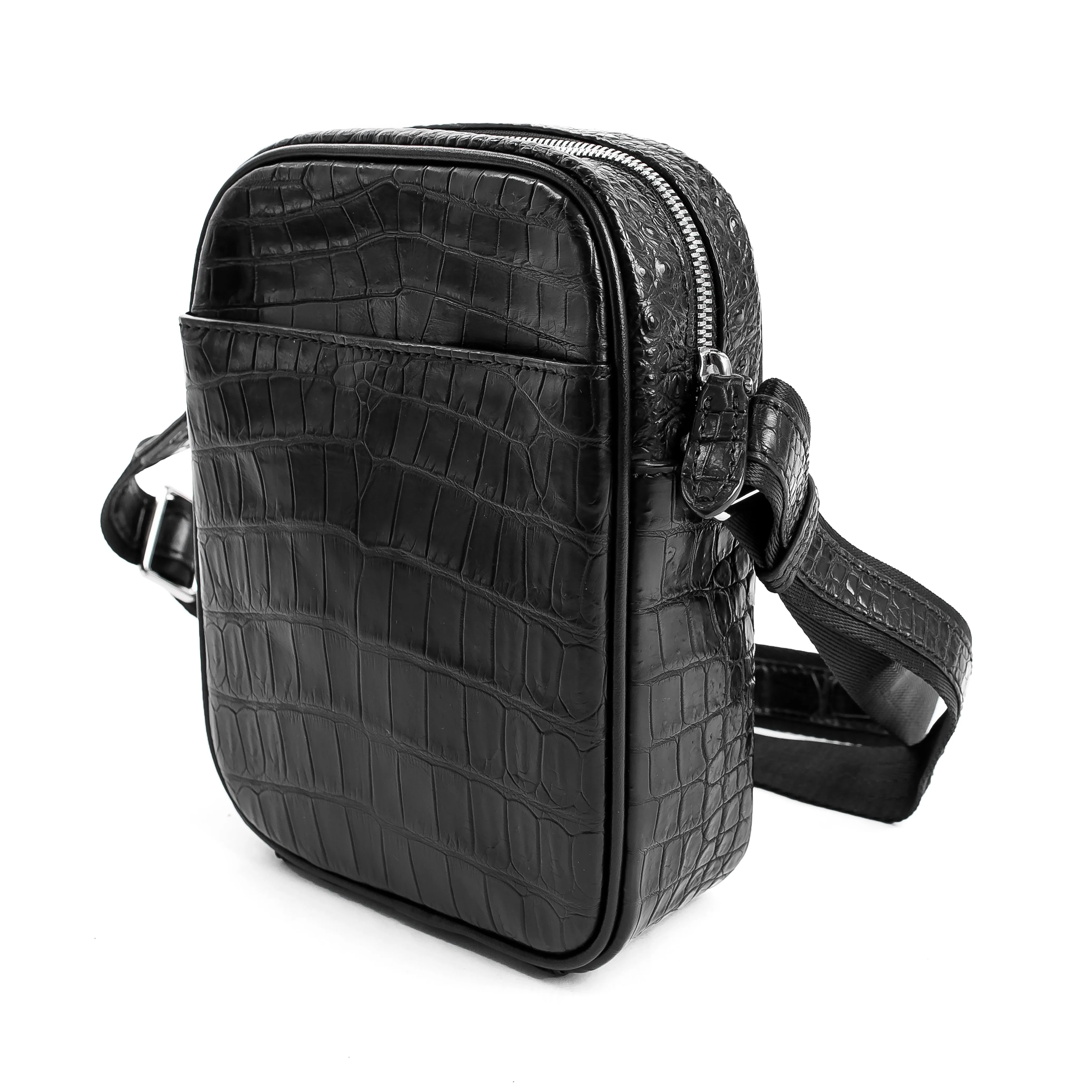 Natural CrocoSkin Crossbody Elegance Bag for Men