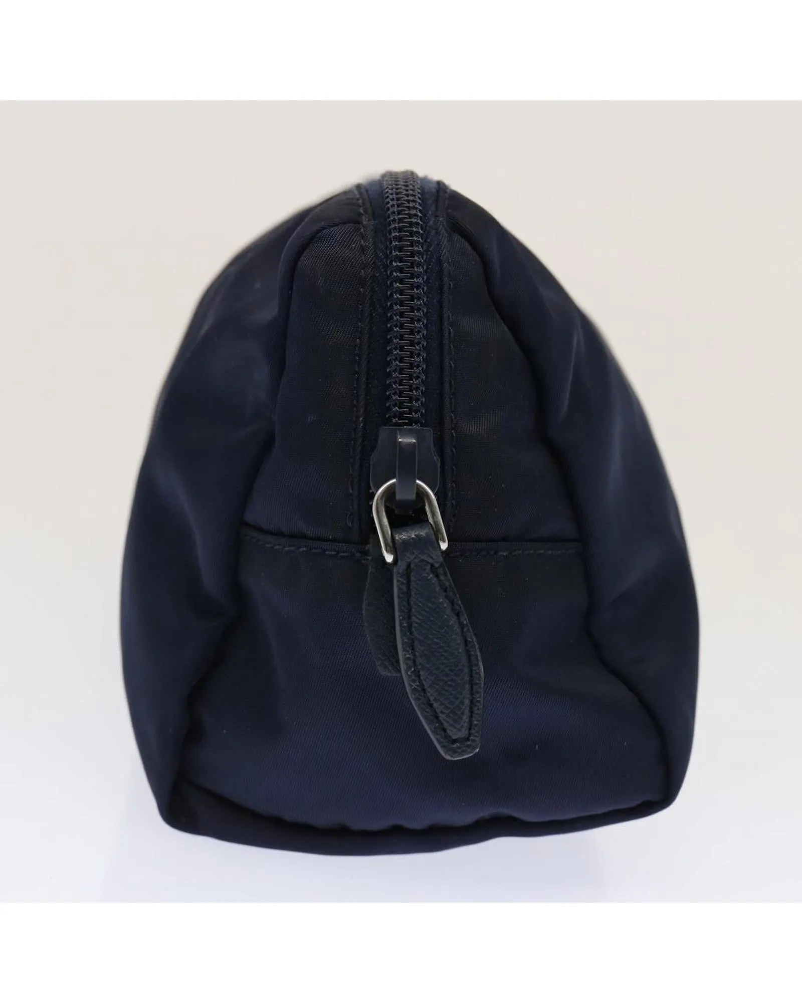 Navy Nylon Pouch with Accessory - Made in Italy