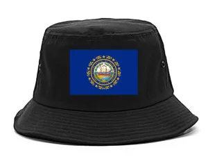 New Hampshire State Flag NH Chest Mens Bucket Hat