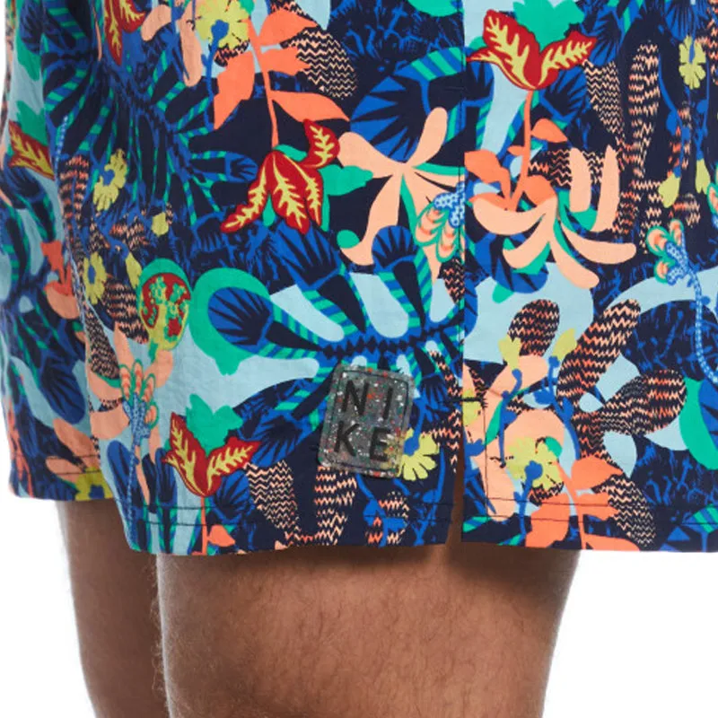 Nike - Electric Floral Icon 5" Volley Short (Midnight Navy)